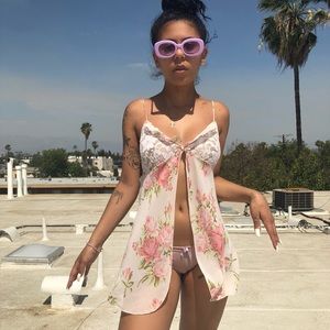 Floral lace lingeries dress Victoria’s Secret